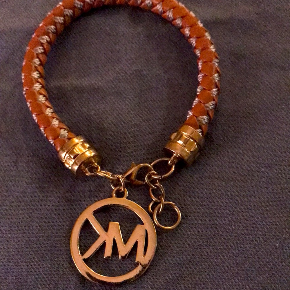 EUC Michael Kors Woven Bracelet with Charm & Extender - Picture 4 of 4